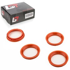 4X Center Rings Spacers Red