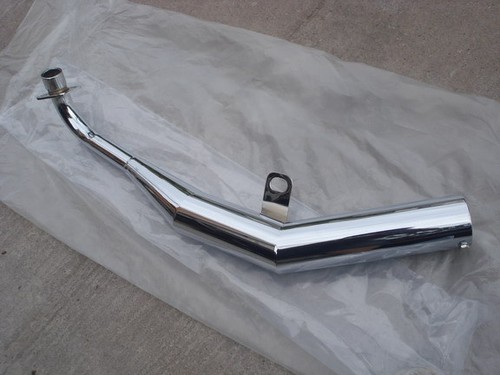 New chrome exhaust muffler - exhaust,