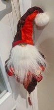FATHER CHRISTMAS SANTA HANGING DOOR WALL TREE DECORATION STOCKING TASSLE GIFT