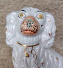 Good Victorian Staffordshire Wally Dog - Nice Antique Example - mid 19thC