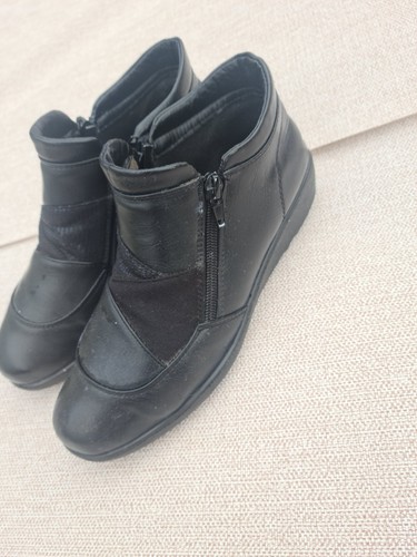 Black leather pixie ankle - pixie/,
