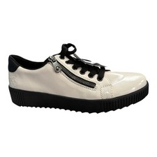BNWT Rieker White Shiny Patent