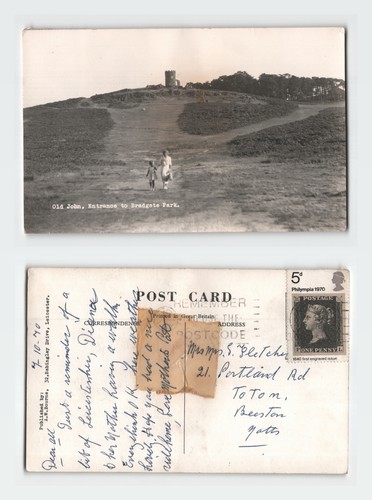 Vintage postcard old john - postcard,