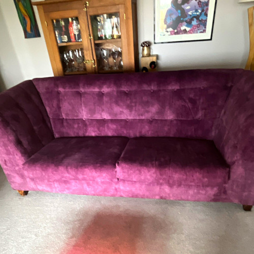 Purple velvet upholstered - velvet,