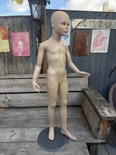 SHOP DISPLAY MANNEQUIN CHILD APPROX 6 YEARS POSABLE ARMS BODY HANDS WITH STAND