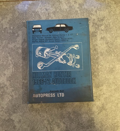 Hillman hunter workshop manual - hillman,