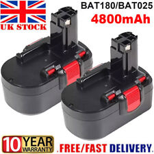 2x 4.8AH 18V Ni-MH Battery For Bosch PSR GSB GSR 18VE-2 BAT025 BAT180 2607335277