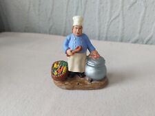 Unusual Old  Statue Figurine Chef Cook Signed JOHN XY RICHARD Kitchen Chef