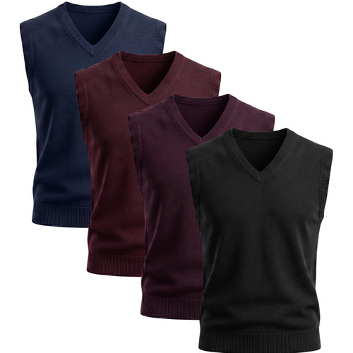 Mens sweater sleeveless v - mens,