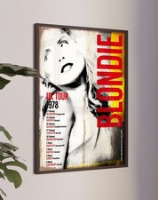 Blondie 1978 UK Tour A3 poster