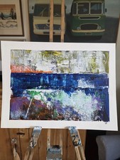 Mixed Media coastal Painting