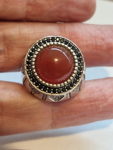 Silver carnelian and - silver,