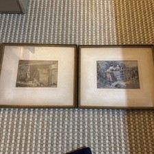 Two Framed Antique Coloured