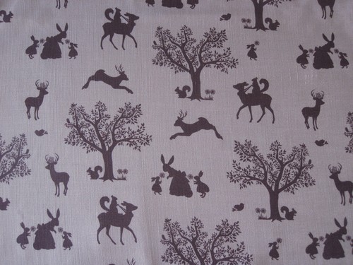 Hibou curtain fabric design - hibou,