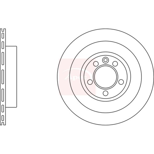 Brake discs vented for - 2x,
