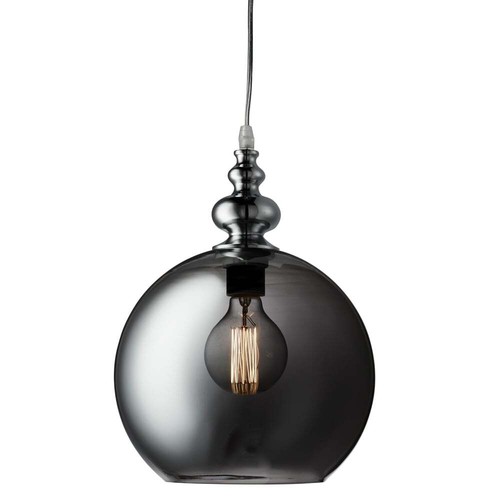 Dome glass pendant smoked - dome,