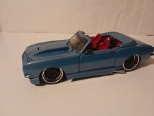1/24 Diecast 1968 modified Bass Box Chevrolet Camaro ICE Blue Slammed, Custom