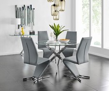 NOVARA Large Round Chrome