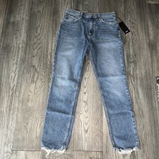 NWT Hudson Holly in Golden Days High Rise Straight Jeans 30 Future Stretch