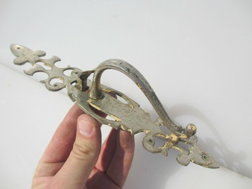 Antique brass door - brass, handle