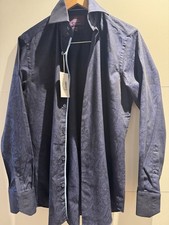 Hawed & Curtis Men's Shirt Size S New Paisley Print Blue/ Purple