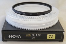 72mm HOYA  HD UV Filter - Never Used - Best Quality For Glass, Coating & Frame