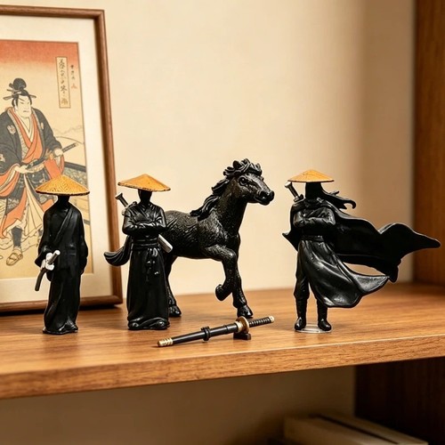 Ancient samurai warrior resin - samurai,