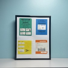 Framed Retro Boarding Pass