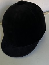 Champion Junior Black velvet Riding Hat Size 62 cm 7 5/8