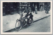 TRANSPORT Postcard Motor Cycle Scout Douglas Motorcycle WWI IRIS Nostalgia