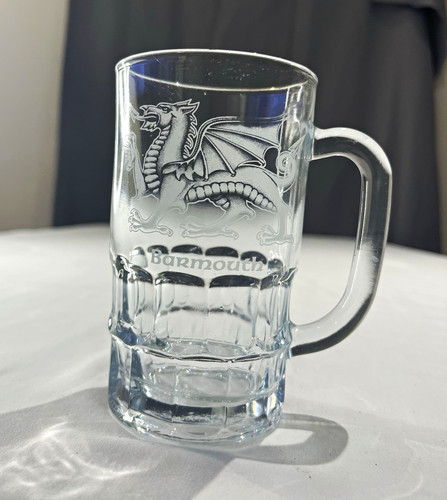 Clear glass dragon - glass, mug