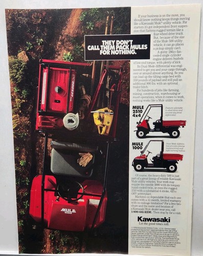 1994 kawasaki mule utility - mule,