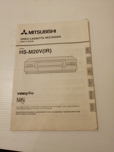 Mitsubishi m20v vhs vcr - vhs,