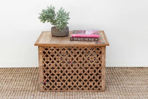 Finely carved floral jali - carved,