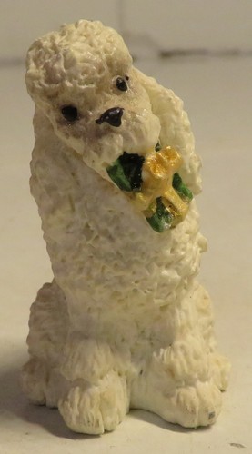 Vintage poodle dog - vintage, figurine