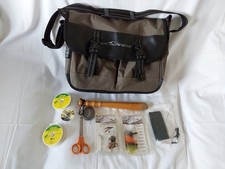 Diawa Wilderness Fishing Tackle Game Bag with Fishing Flies Fishing Equipment