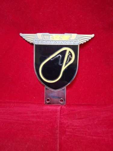 Vintage brooklands car - car, badge