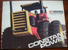 Farm VERSATILE 4wd series artic tractor brochure CUMMINS engine trekka trattore