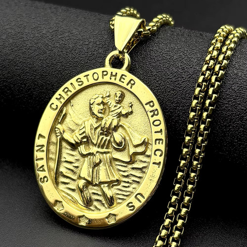 Christopher cross necklace - st,