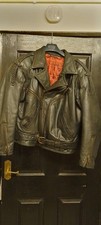 Men leather biker - leather, jacket