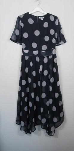 Wallis navy spot - navy, chiffon