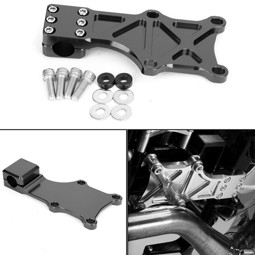Black engine guard bracket - black,
