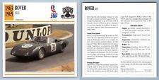 Rover - Brm 1963-65 Competition - Classic Cars Collectors Club Card