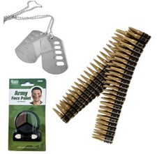 Army Bullet Belt & Dog Tags &