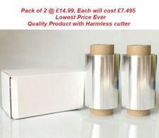 Highlighting Hair Foil For Coloring With Cutter aluminium 100mX12cm Pack of 2