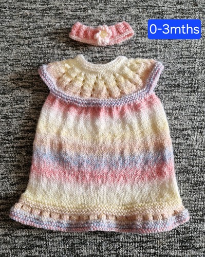 New handknitted baby dress - baby,