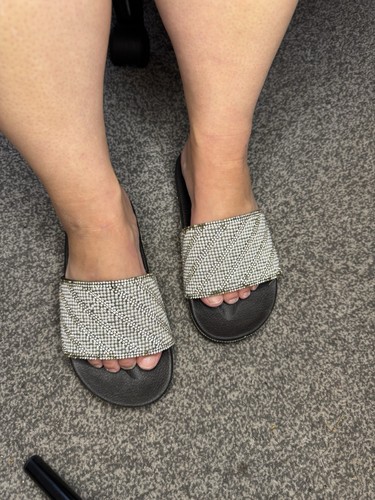 Primark black bling almond - black, toe
