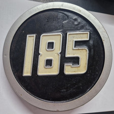 Round Bonnet Medallion Badge Emblem Side Hood Massey Ferguson 185 Tractor NOS