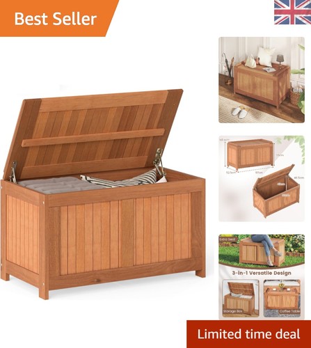 Wooden garden storage box - wooden,