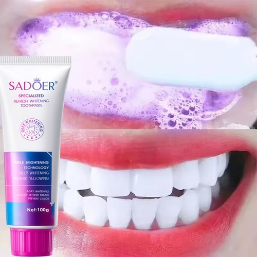 Purple whitening toothpaste - purple,
